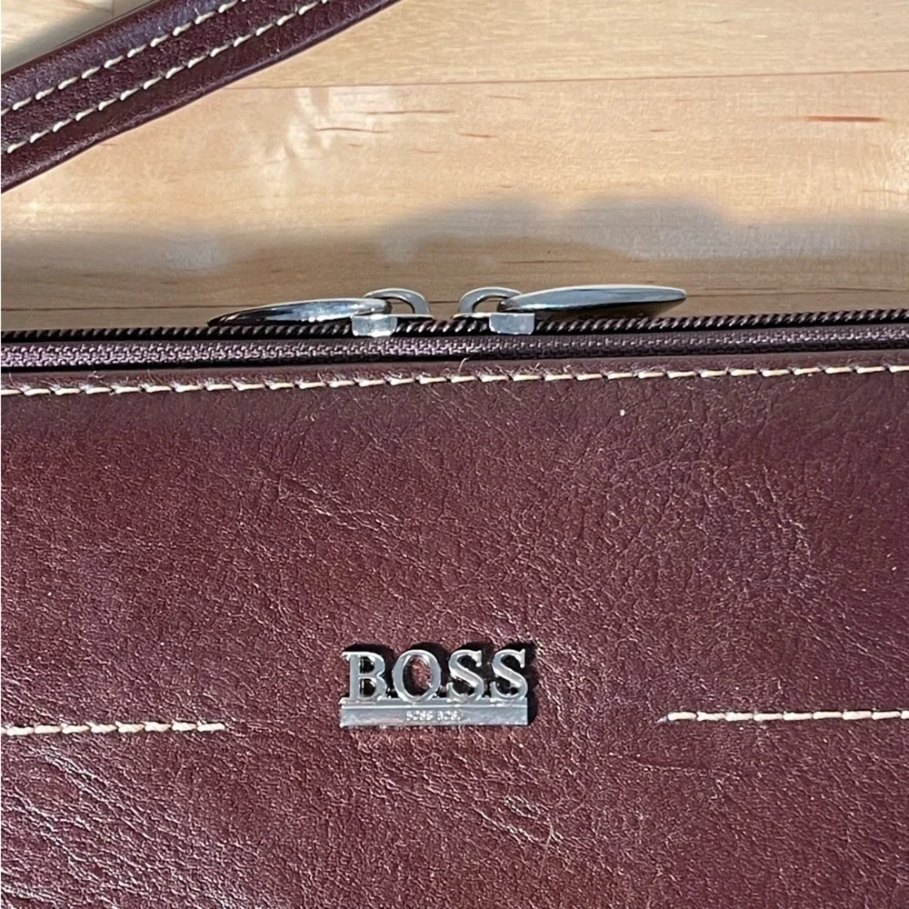 Boss - Hugo Boss - Full Zip Executive Folio Cognac Leather